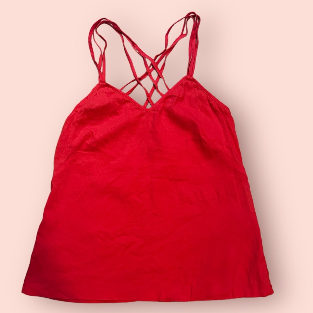Theory Tank with Crisscross Straps / S